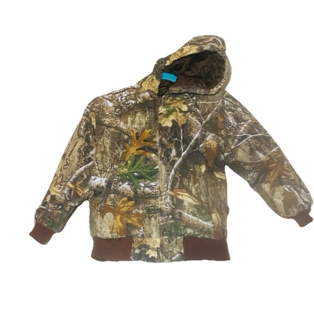 Realtree King's Camo Youth Desert Shadow Cotton Duck Insulated Hunting Jacket S